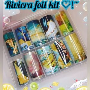 RIVIERA Nail Foil Kit 1/$15, 2/$25, 3/$30, 4/$35.$5 each additional!